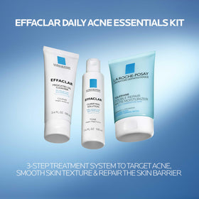 La Roche-Posay medicated gel cleanser pump bottle highlighting salicylic acid treatment benefit