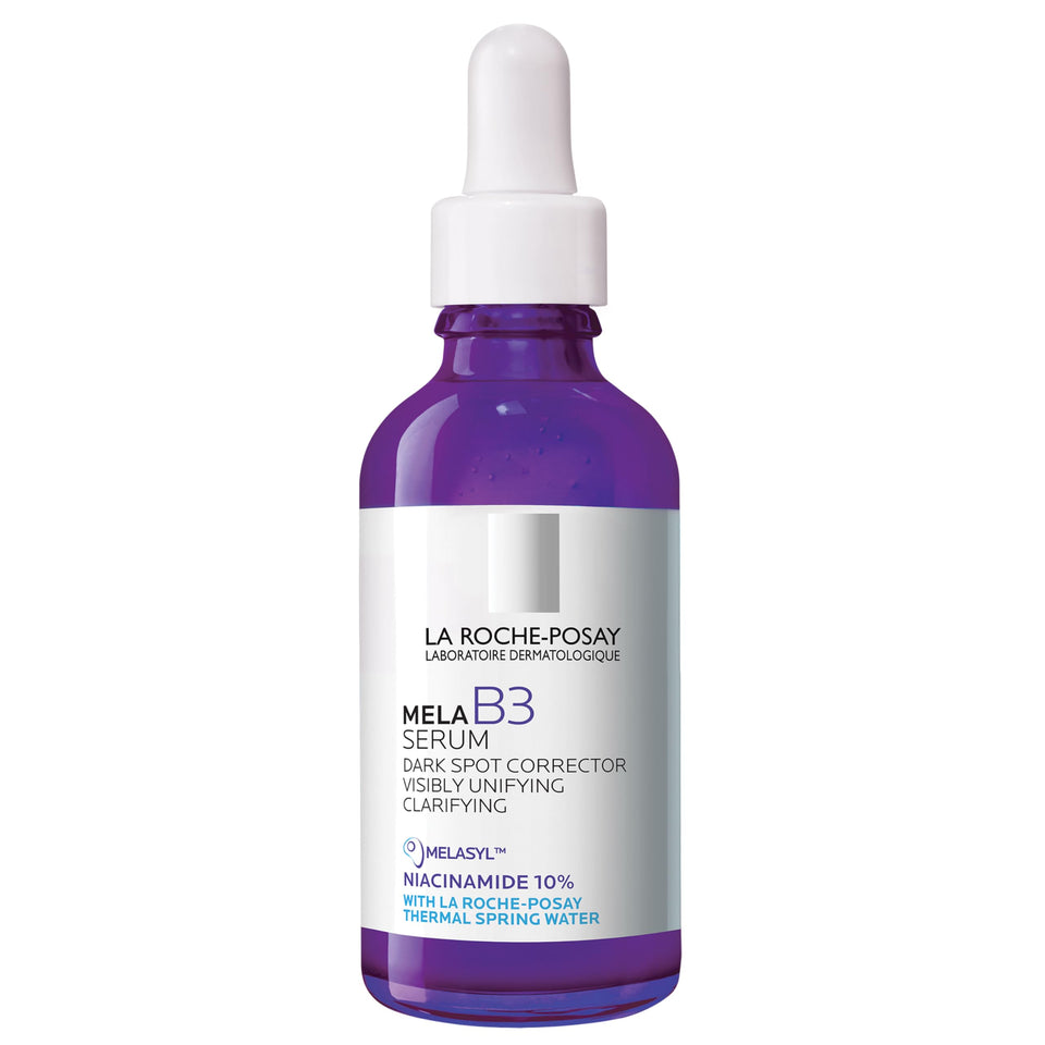 La Roche-Posay front packaging showcasing serum and benefits