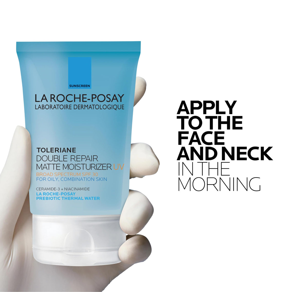 La Roche-Posay open tube showing cream consistency for quick absorption advantage