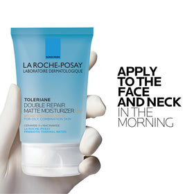 La Roche-Posay open tube showing cream consistency for quick absorption advantage