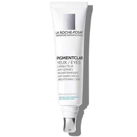 La Roche-Posay front packaging showing product and brand, brightening benefit