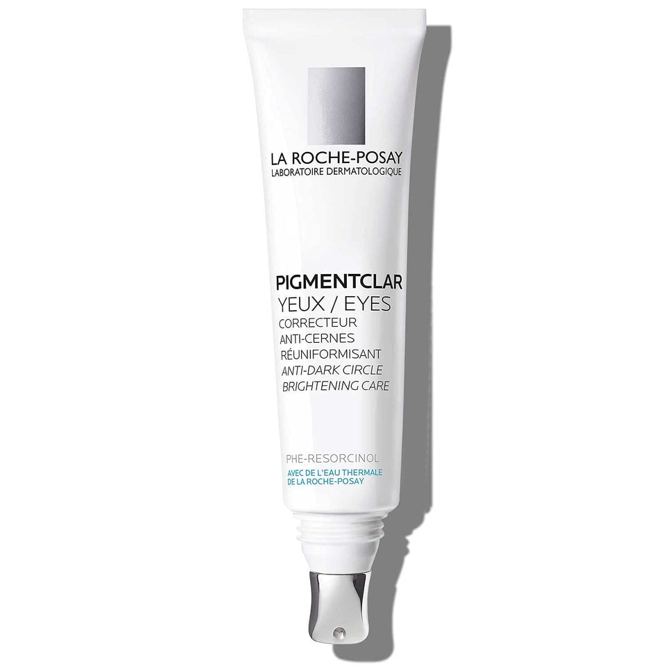 La Roche-Posay front packaging showing product and brand, brightening benefit