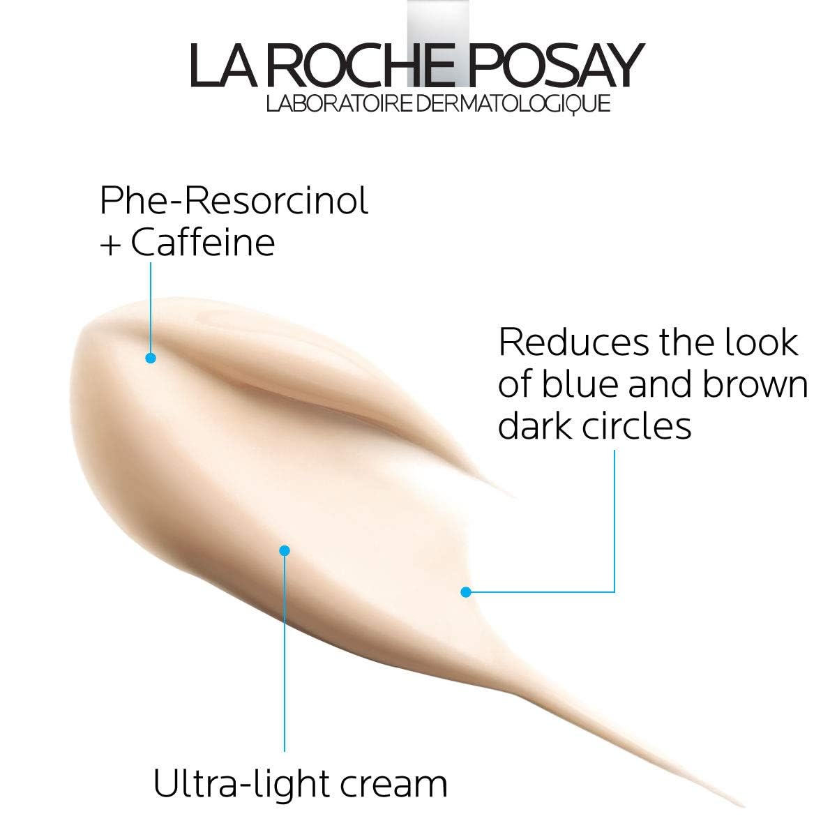La Roche-Posay cream texture close-up showing lightweight melt-in benefit