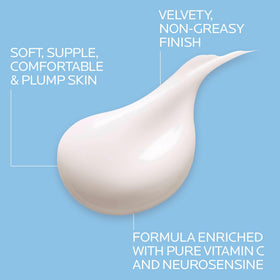 La Roche-Posay cream on fingertip demonstrating spreadable, lightweight texture