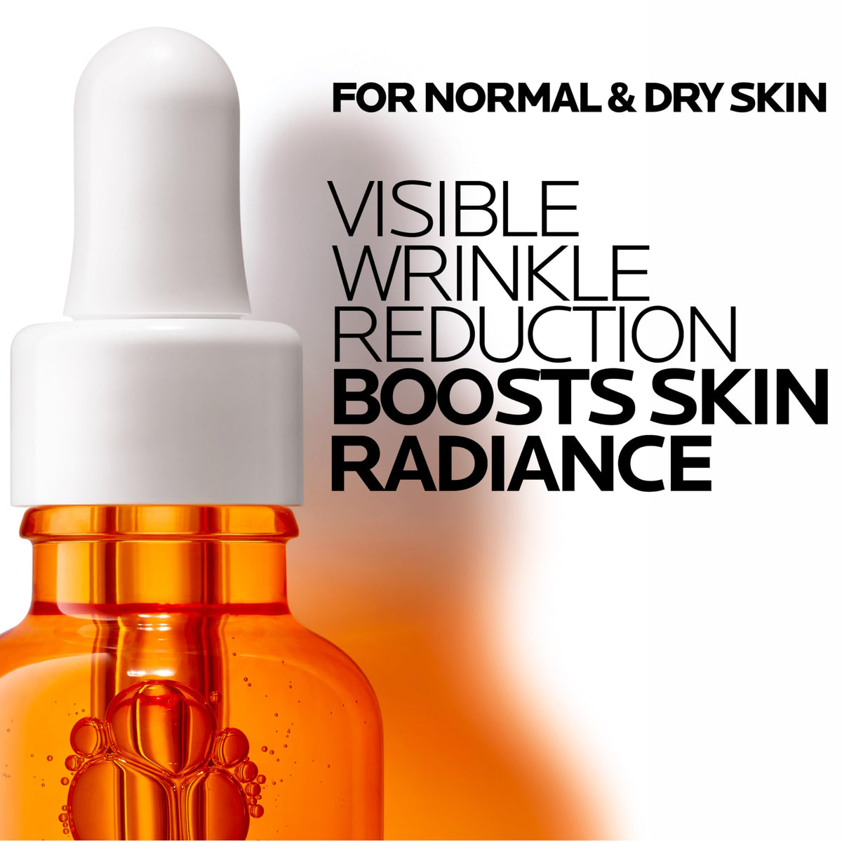 La Roche-Posay serum blended onto skin demonstrating fast absorption and non-greasy finish
