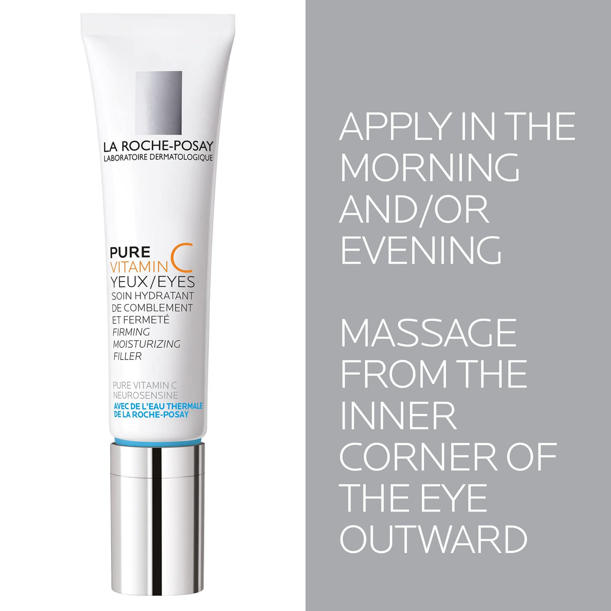 La Roche-Posay applying cream on hand demonstrating light absorption and hydration