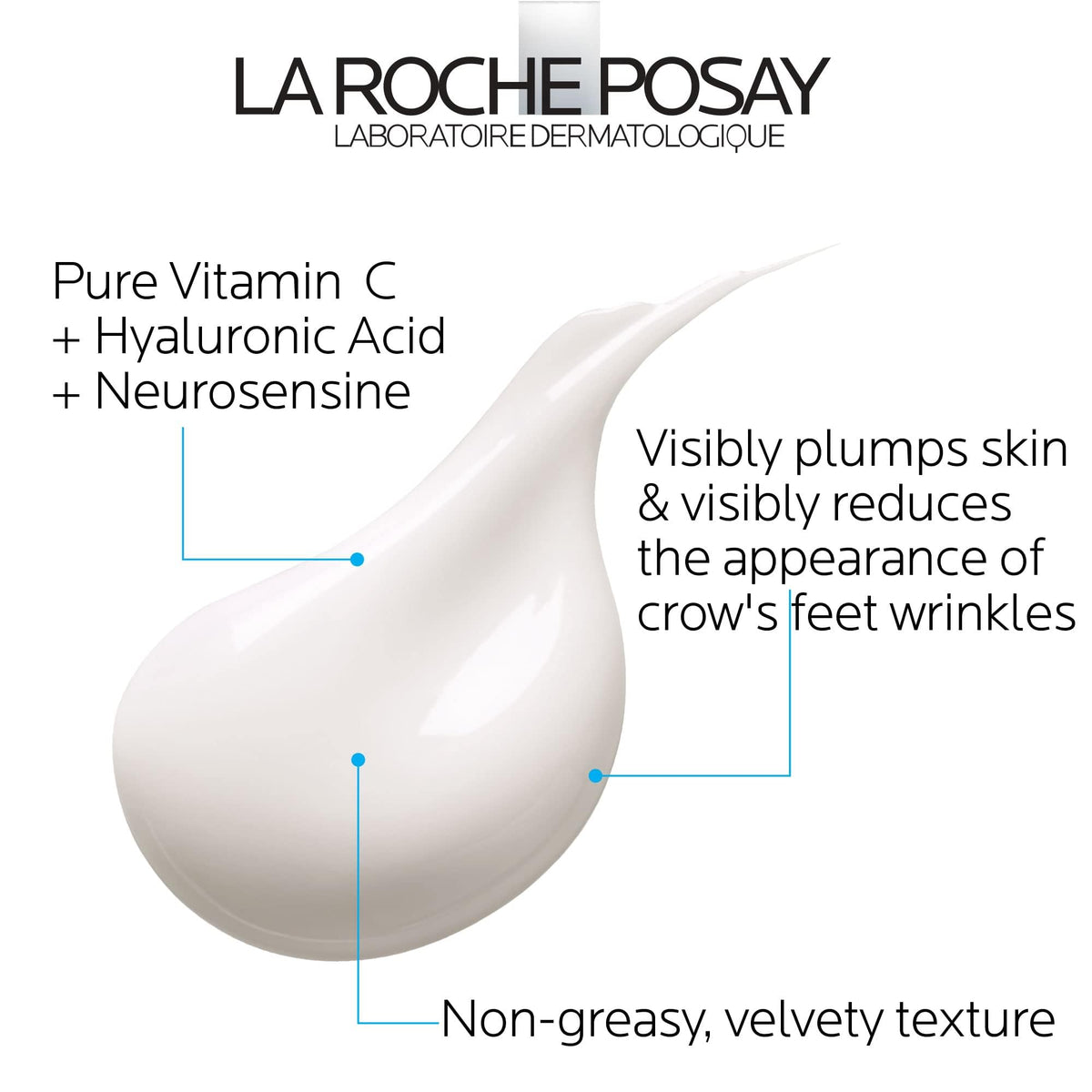 La Roche-Posay close-up of cream texture highlighting velvety, non-greasy finish