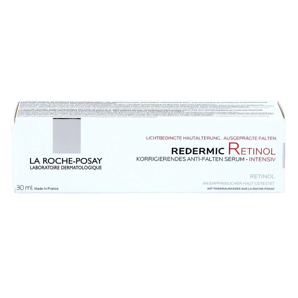La Roche-Posay product next to ruler showing size and labeling clarity
