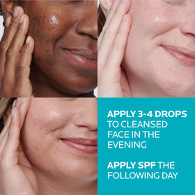 Bottle in hand to show scale, La Roche-Posay serum size and easy travel-friendly use