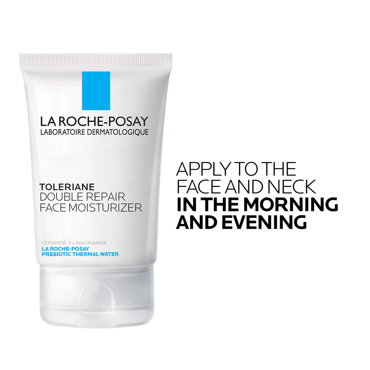 La Roche-Posay moisturizer size comparison beside a hand for scale