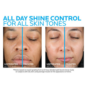 La Roche-Posay travel-size Effaclar beside full-size moisturizer for scale