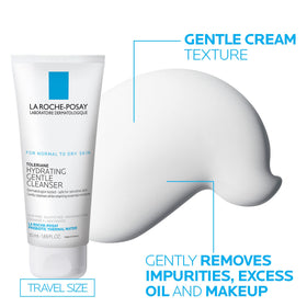 La Roche-Posay tinted sunscreen on hand being blended to show smooth, makeup-friendly finish