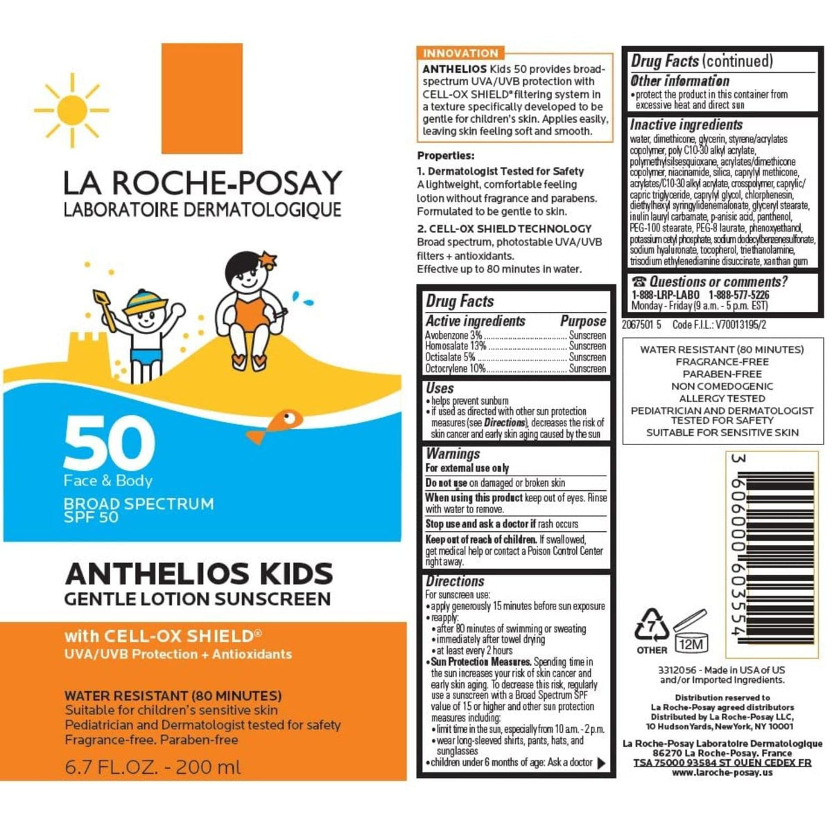 La Roche-Posay lotion rubbed into skin leaving no white cast and moisturized feel