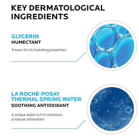 La Roche-Posay texture close-up shows fluid spread for quick absorption benefit