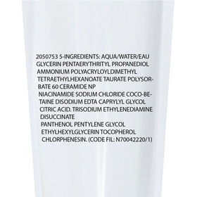 La Roche-Posay refill pouch next to bottle showing reduced plastic
