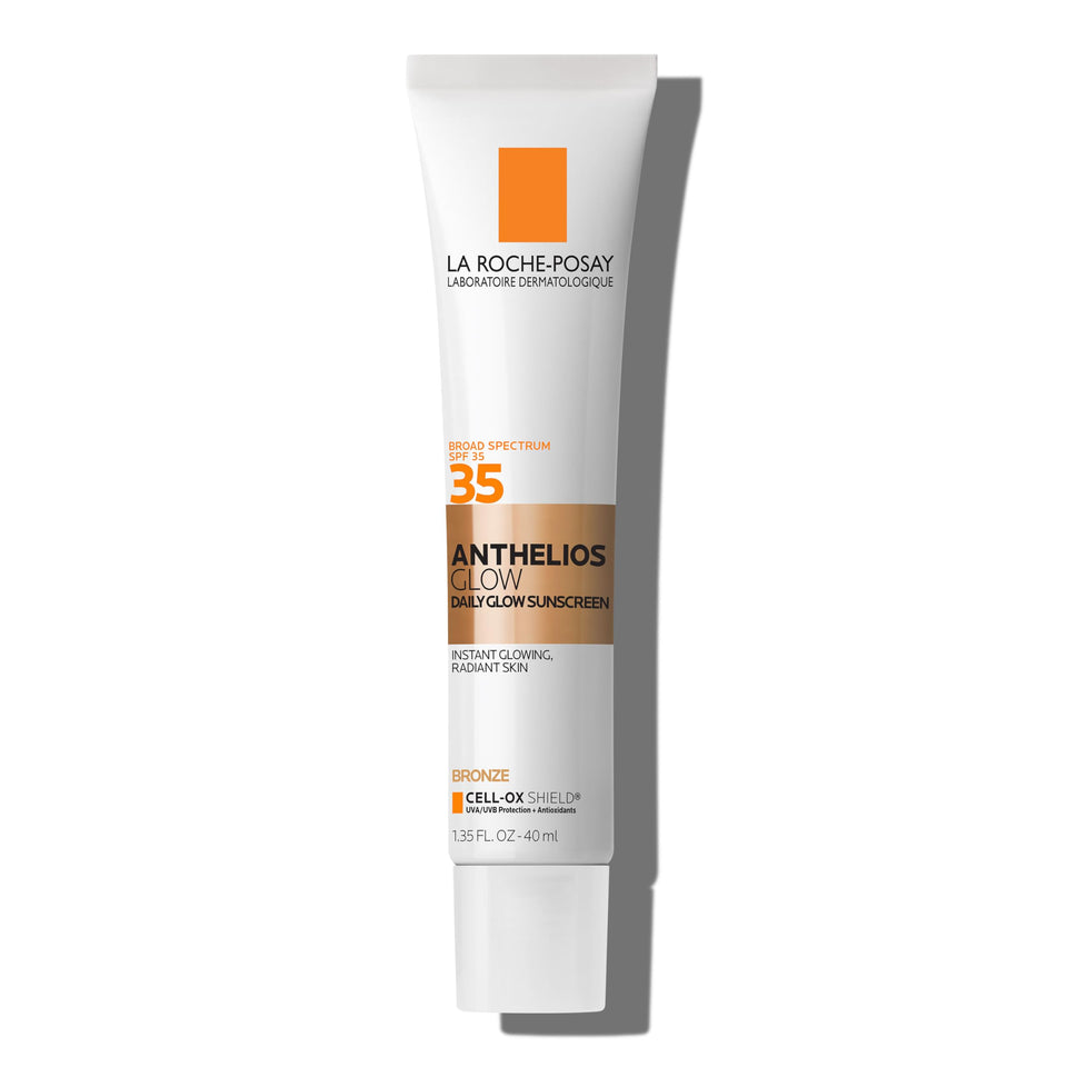 La Roche-Posay front packaging showing SPF 35 and glow benefits