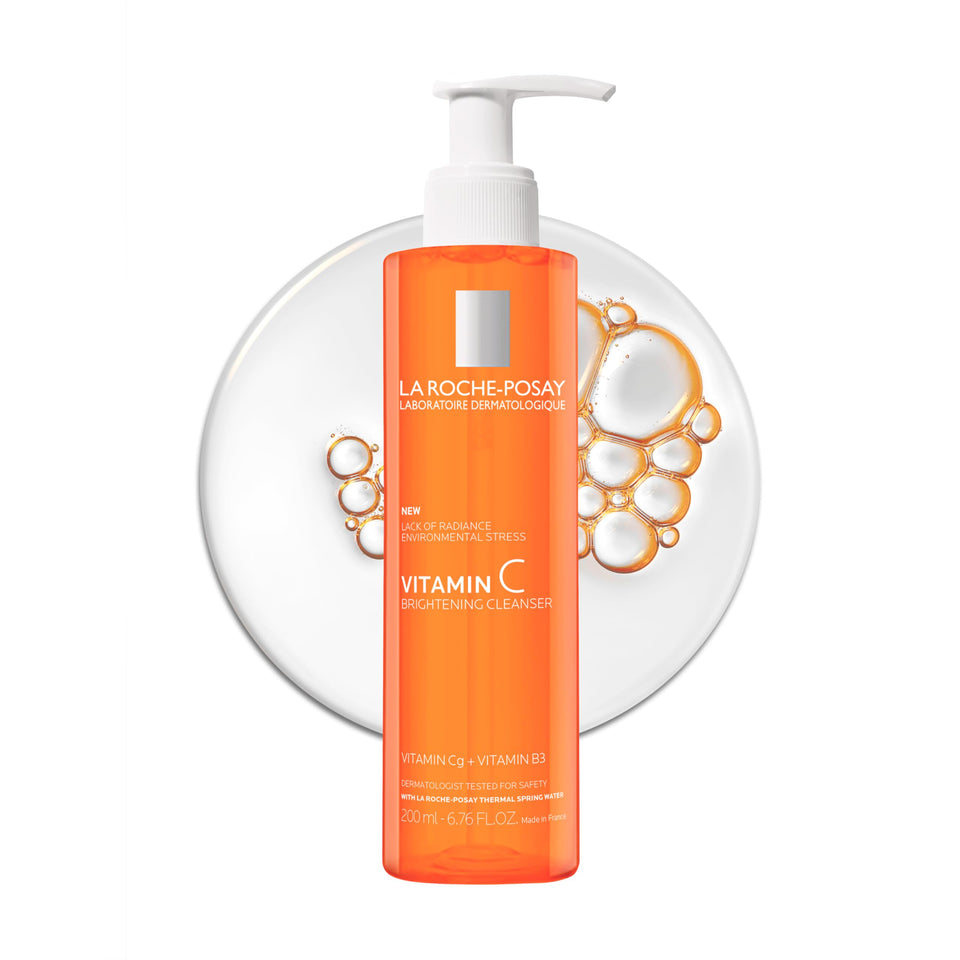 La Roche-Posay front packaging showing brightening face wash benefits