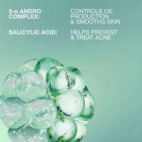 Lab Series ingredient callout highlighting salicylic acid for deeper pore cleansing