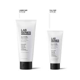 Lab Series label close-up highlighting ingredients and transparency benefit