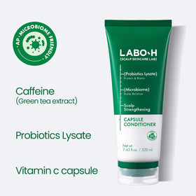 LABO-H creamy conditioner texture close-up, shows rich instant softening
