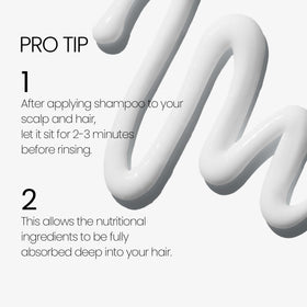 LABO-H shampoo in shower use demonstrating easy lathering