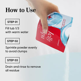 LACTOMEDI drain-safe demonstration showing safe rinsing and clog-free design