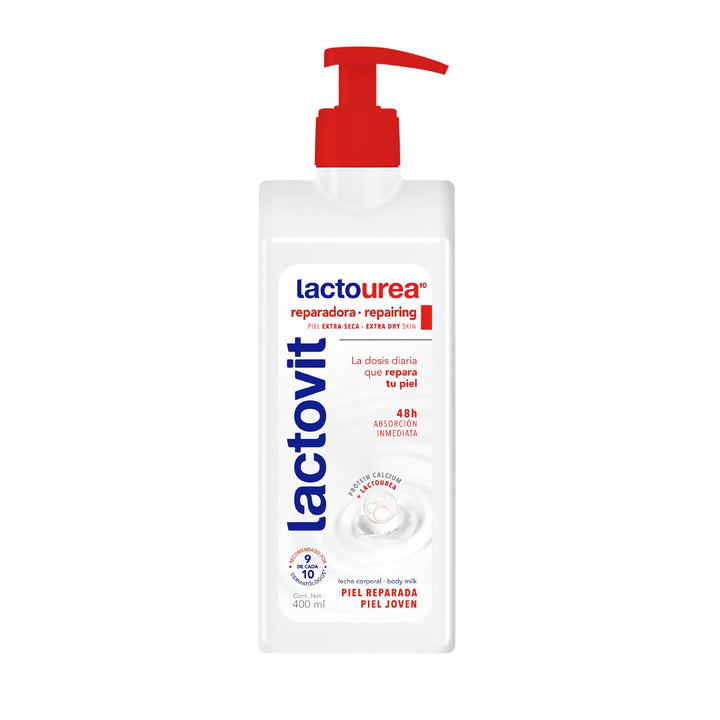 Lactovit bottle front view showing label and 400ml size for quick identification and trust