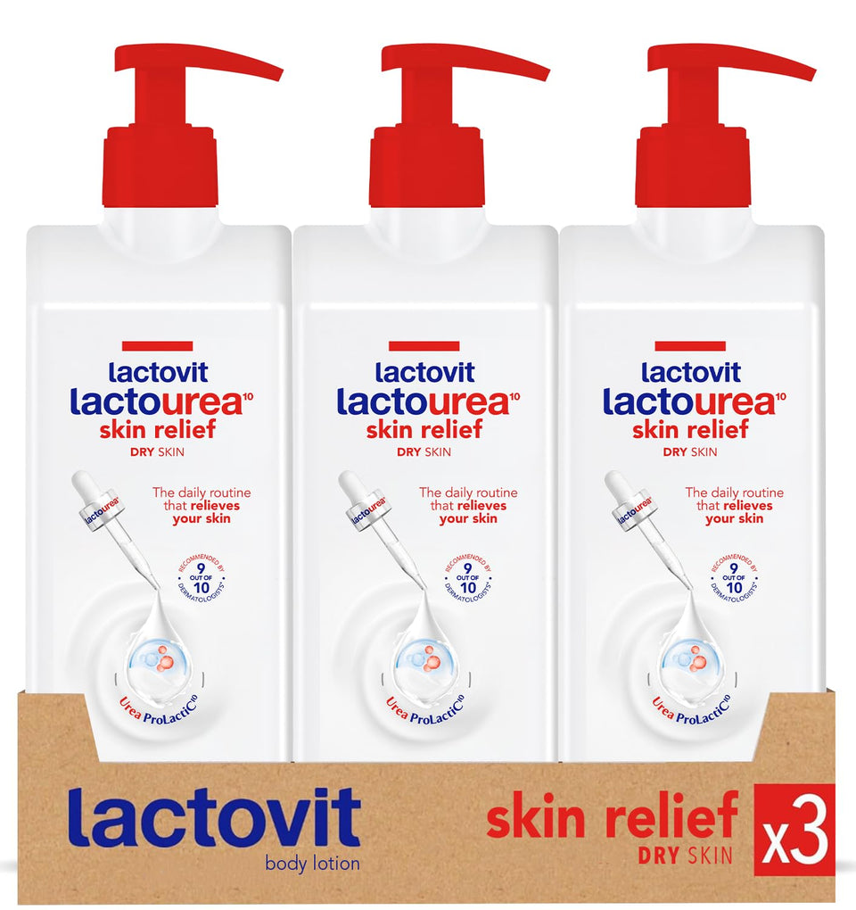 Lactovit Lactourea front packaging showing product and size benefit