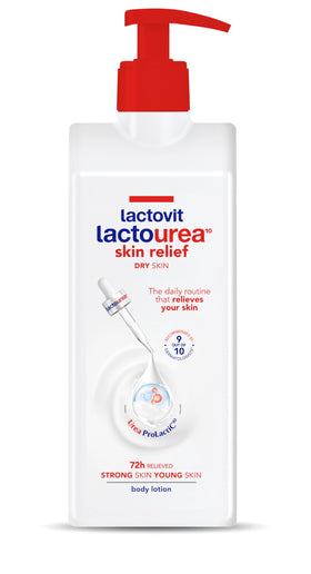 Lactovit front packaging showing 400 ml bottle and brand benefit