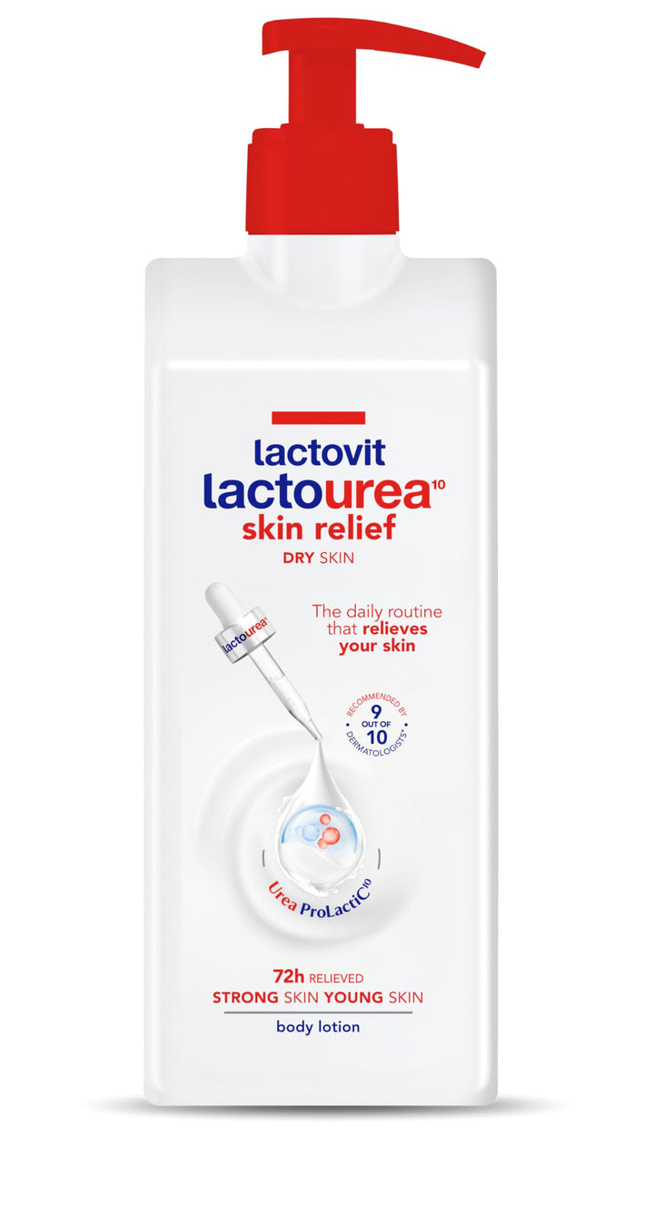 Lactovit front packaging showing 400 ml bottle and brand benefit