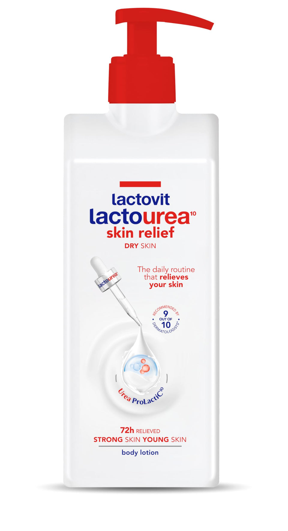 Lactovit front packaging showing 400 ml bottle and brand benefit