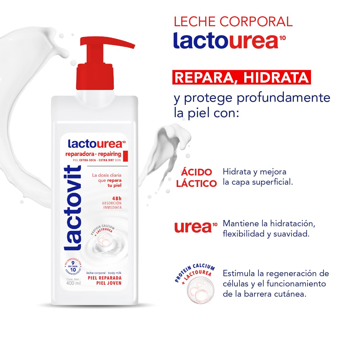 Lactovit cream texture close-up highlighting smooth spreadability and long-lasting hydration