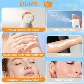 LADDYFOX sunscreen used at beach offering water-resistant outdoor protection