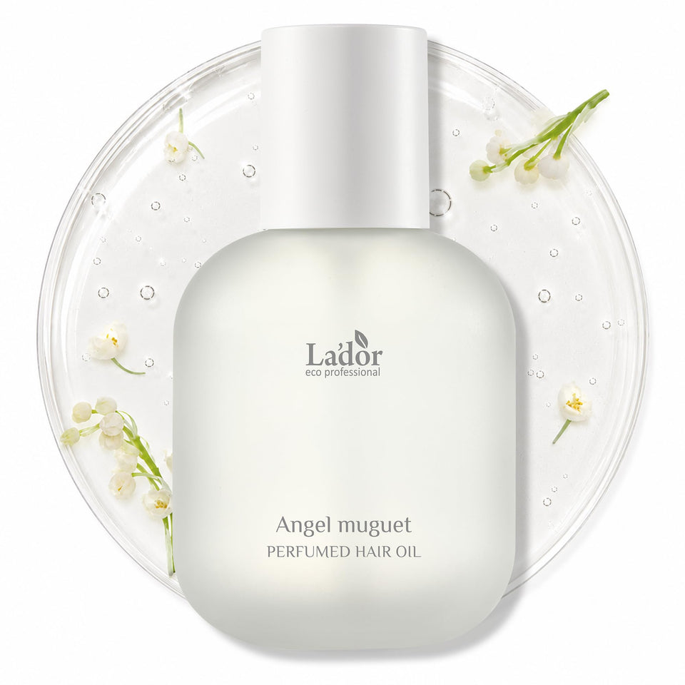 LA'DOR front bottle shot showing elegant packaging and glossy finish benefit