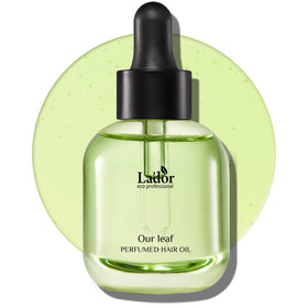 LA'DOR front bottle view showing elegant glass packaging and product label benefit