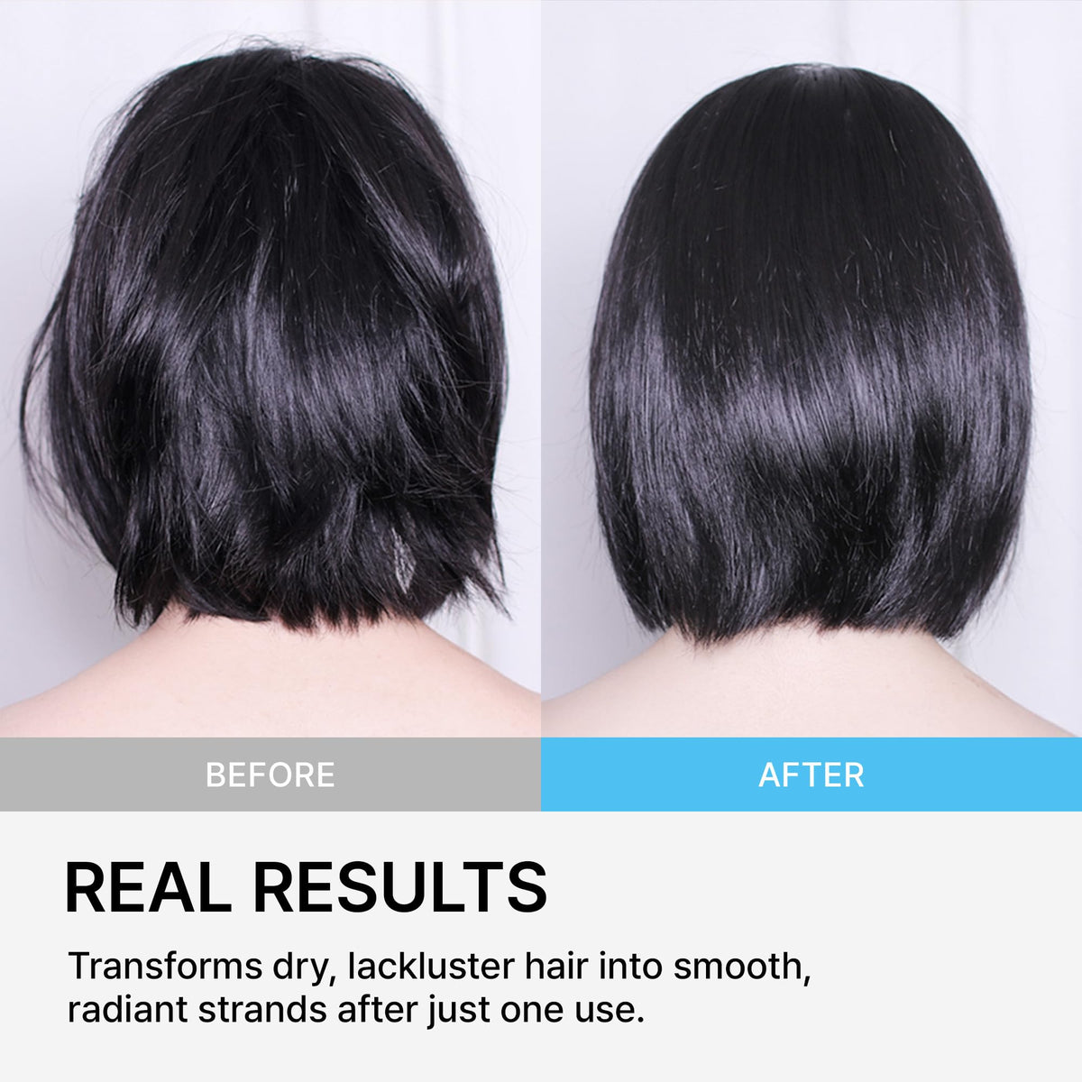 LA'DOR applied to towel-dried hair for quick rinse treatment