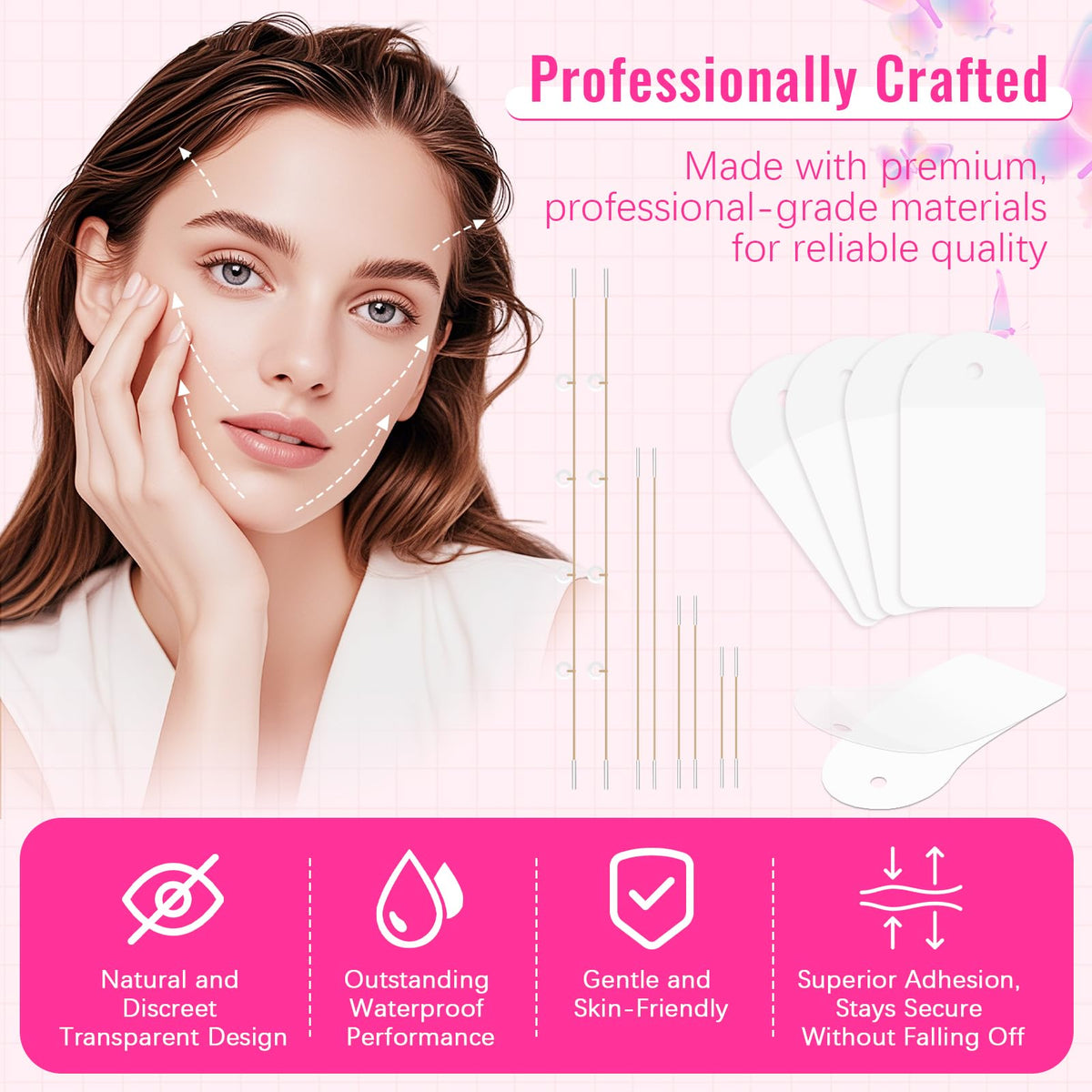 LadPemo application demo on brow demonstrating instant lift