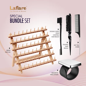 Laflare braiding rack folded flat for compact storage and easy transport convenience