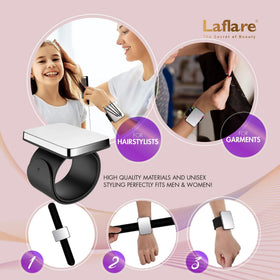 Laflare rack displaying multiple hair extensions for quick color selection and tidy presentation