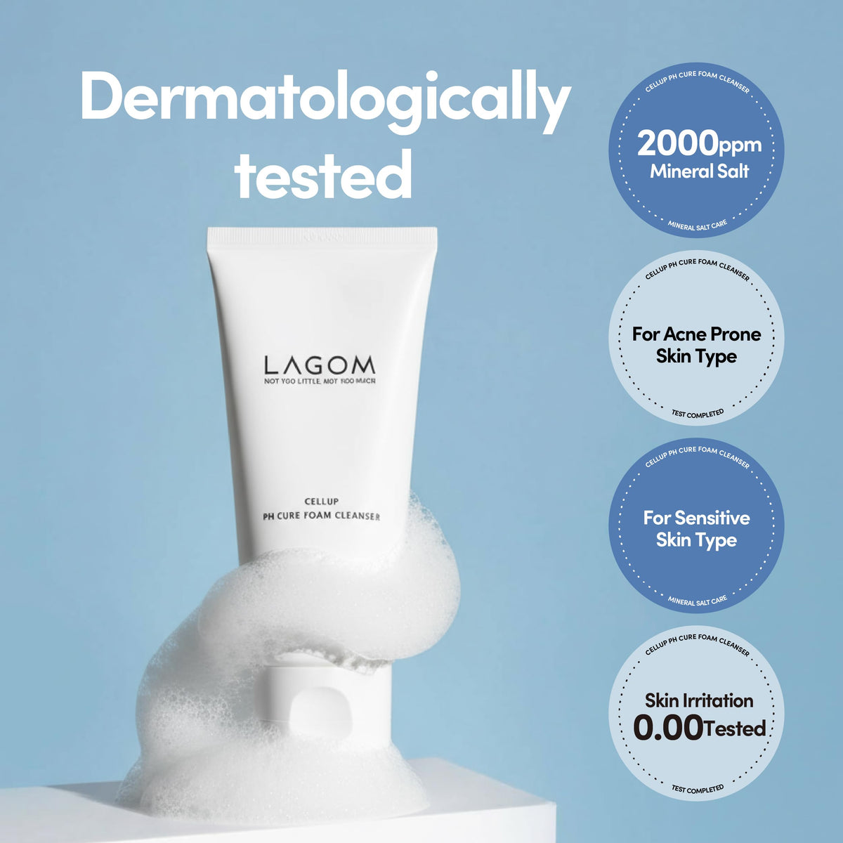 LAGOM Himalayan crystal salt grains highlighting natural exfoliation benefit