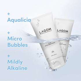 LAGOM micro-foam texture close-up highlights soft whipped bubbles