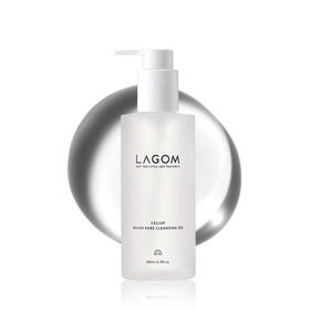 LAGOM bottle front view showing label and 6.76 fl oz size, clear and informative
