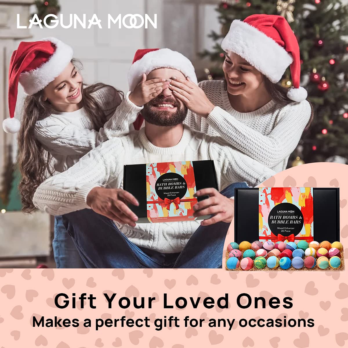 Lagunamoon set displayed in bathtub for a relaxing spa-like soak at home