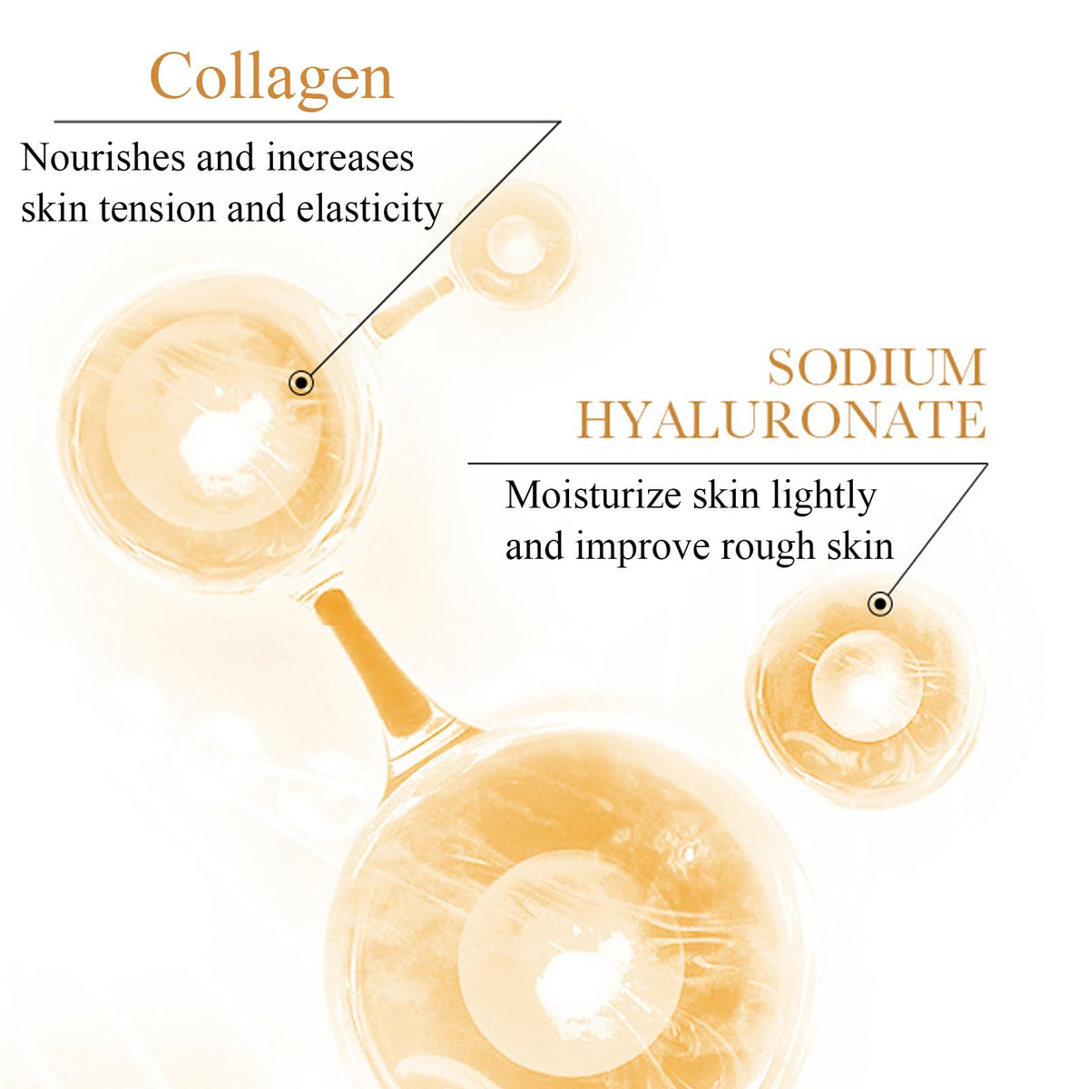 LAIKME collagen serum pump close-up for targeted hydration benefits