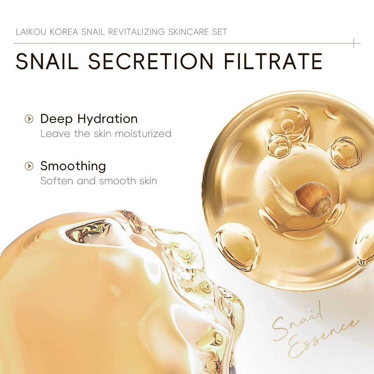 LAIKOU cleanser texture close-up illustrating gentle foaming and clean feel