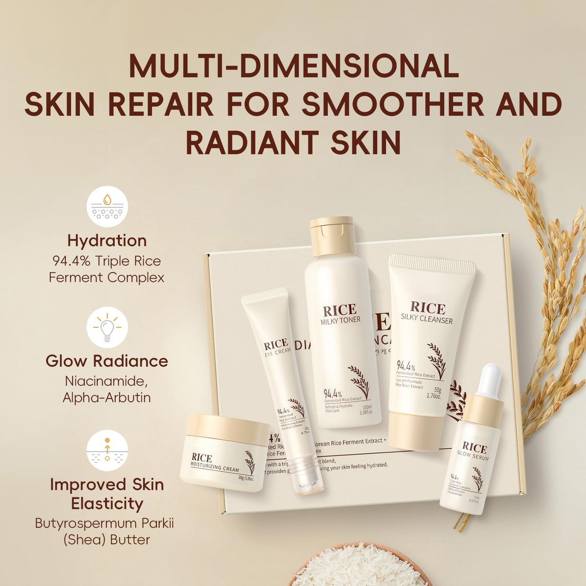 LAIKOU rice cleanser creamy texture close-up showing gentle cleansing benefit