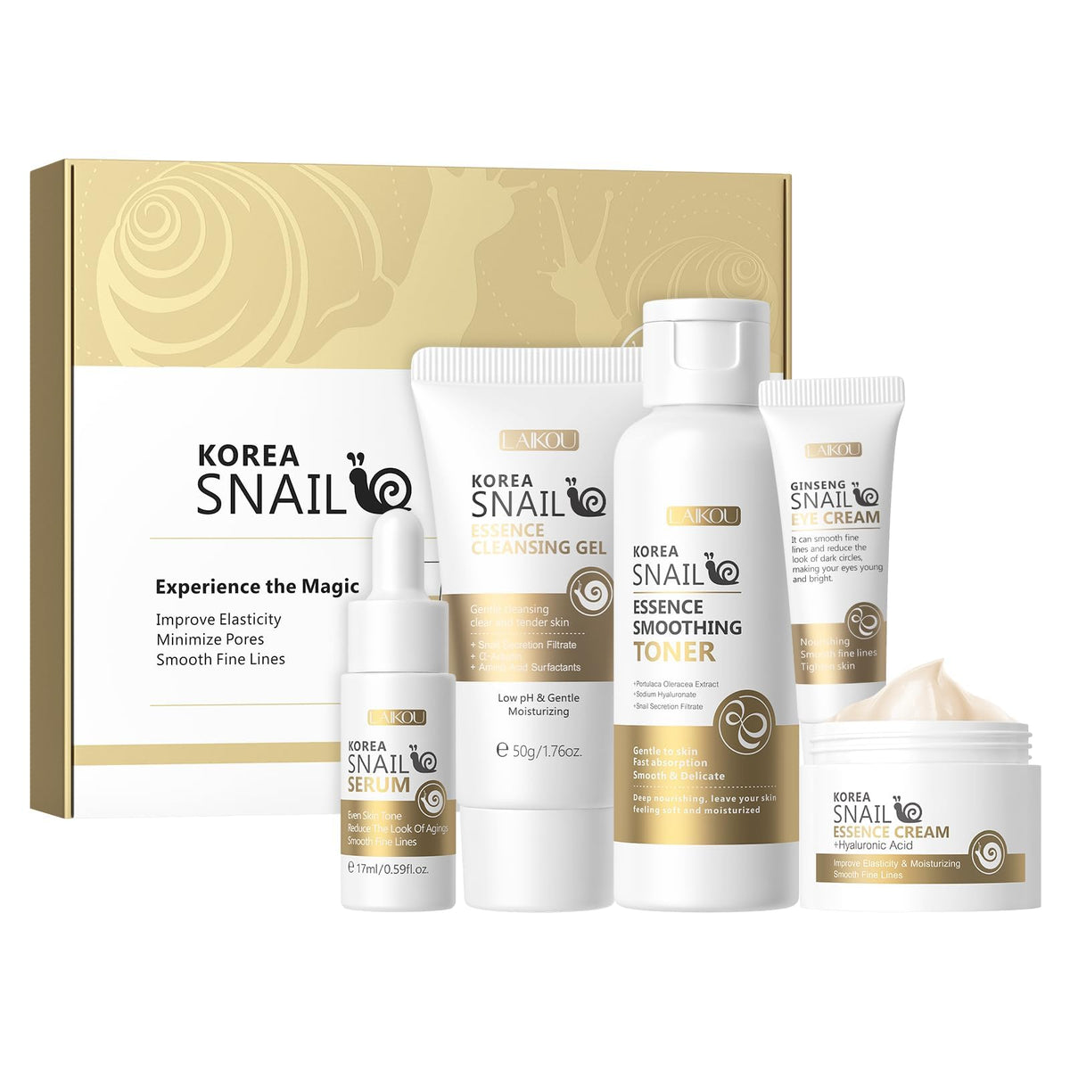 LAIKOU front packaging showing five-piece set and gifting appeal