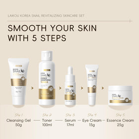 LAIKOU serum and essence texture poured on hand showing lightweight hydration