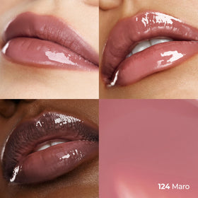 Laka Fruity Glam Tint doe-foot applicator detail showing precise application benefit