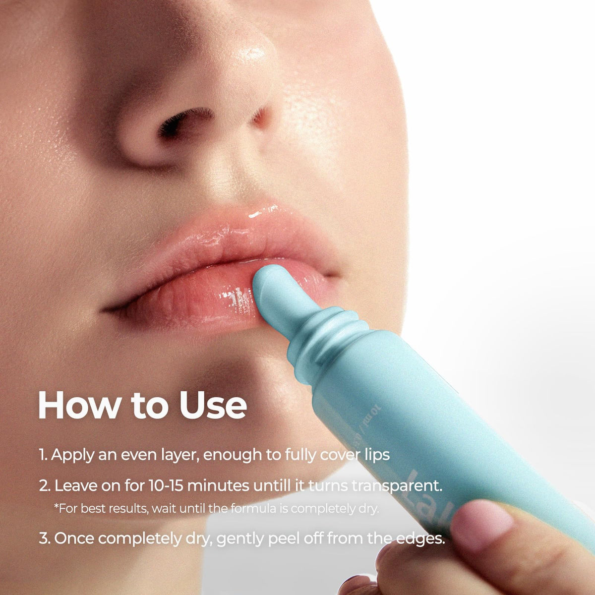Laka tube in a makeup bag with cosmetics, portrays easy on-the-go prep benefit